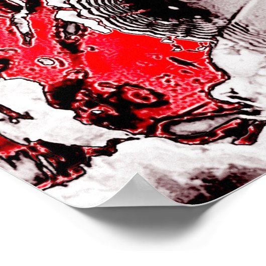 壊れた抽象化 ポスター (角)