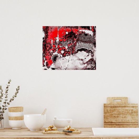 壊れた抽象化 ポスター (キッチン)