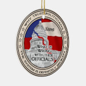 壊れた政治システムオーナメント セラミックオーナメント (右)