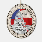 壊れた政治システムオーナメント セラミックオーナメント (左)