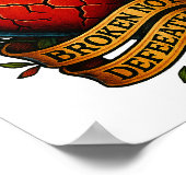 壊れた敗北なし – ポスター&PNGダウンロード ポスター (角)