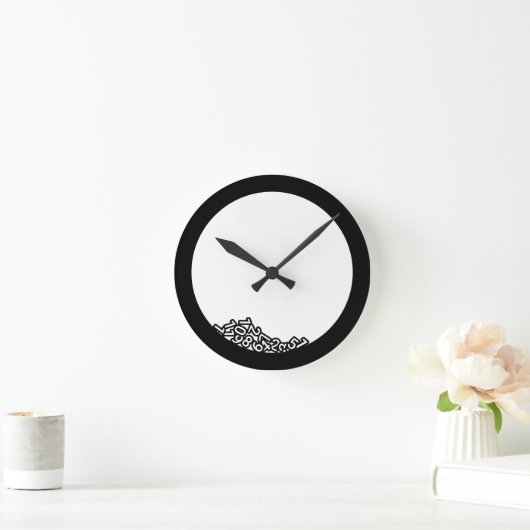 壊れた時計と数落ちた数 ラウンド壁時計 (ホーム)