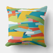 壊れた景色-枕 クッション (正面)