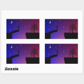 壊れた橋のステッカー 長方形シール (シート)