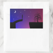 壊れた橋のステッカー 長方形シール (バッグ)