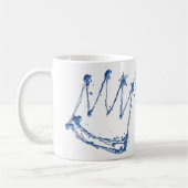 壊れた王子の両面のマグ コーヒーマグカップ (左)