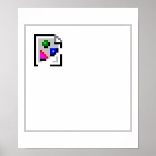 壊れた画像JPG PNG GIF JPEG ポスター (正面)