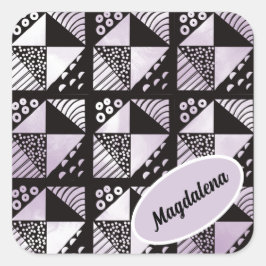 壊れた皿パッチワークキルトパターン スクエアシール