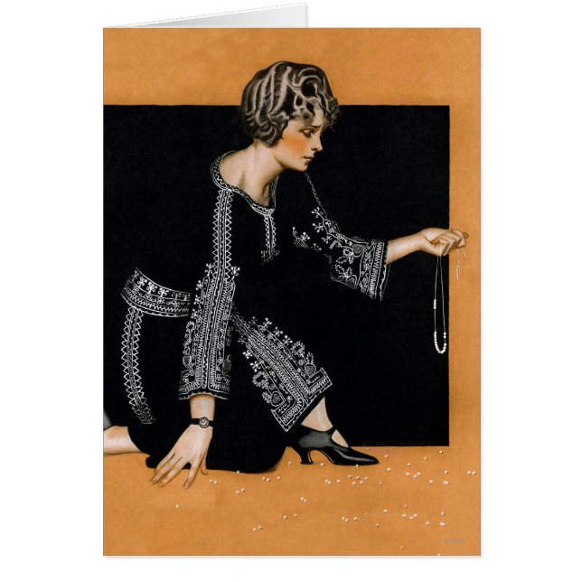 壊れた真珠のネックレス (正面)