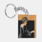 壊れた真珠のネックレス キーホルダー (正面左)