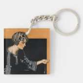 壊れた真珠のネックレス キーホルダー (裏面)