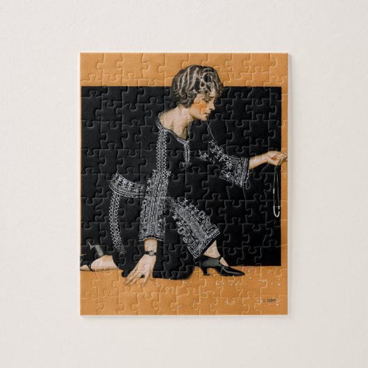 壊れた真珠のネックレス ジグソーパズル (縦)