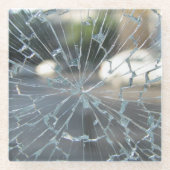 壊れた窓 ガラスコースター (正面)