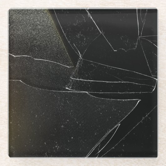 壊れた窓 ガラスコースター (正面)