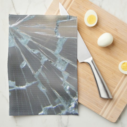 壊れた窓 キッチンタオル (四つ折り)