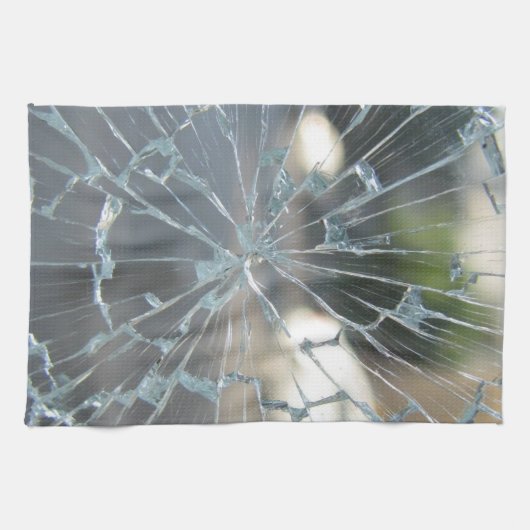 壊れた窓 キッチンタオル (横)