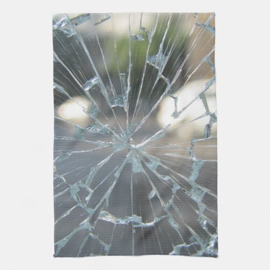 壊れた窓 キッチンタオル (縦)