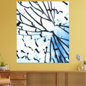 壊れた窓 キャンバスプリント (インサイチュ (リビング))