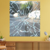 壊れた窓 キャンバスプリント (インサイチュ (リビング))