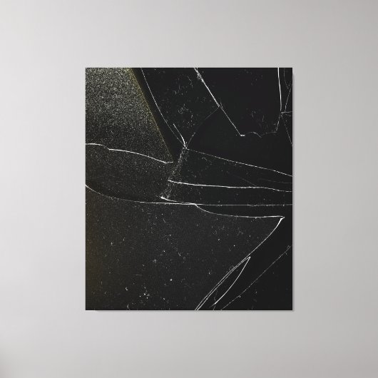 壊れた窓 キャンバスプリント (正面)