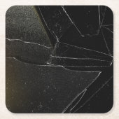 壊れた窓 スクエアペーパーコースター (正面)