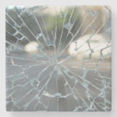 壊れた窓 ストーンコースター (正面)