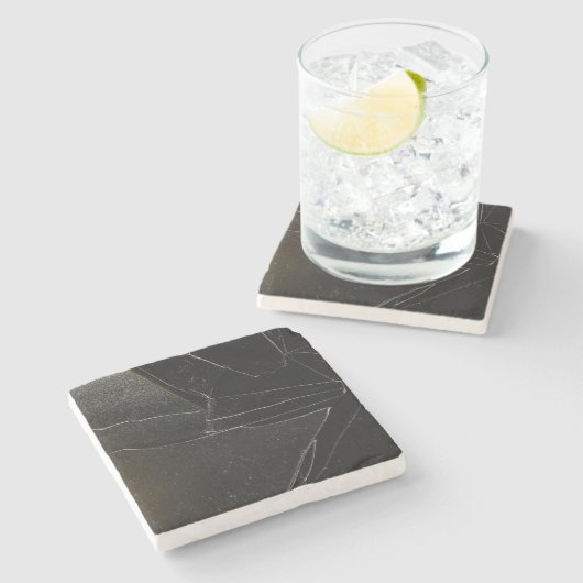 壊れた窓 ストーンコースター (横)