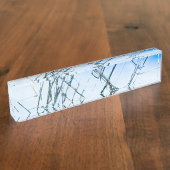 壊れた窓 デスクネームプレート (側面)