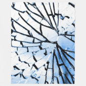 壊れた窓 フリースブランケット (正面)