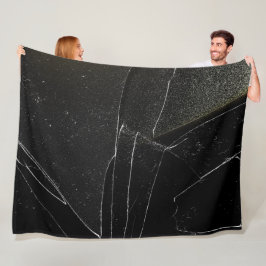 壊れた窓 フリースブランケット