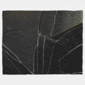 壊れた窓 フリースブランケット (正面(横))