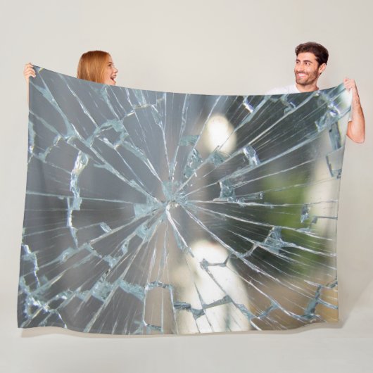 壊れた窓 フリースブランケット (インサイチュ)