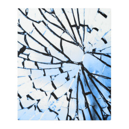 壊れた窓 メタルプリント