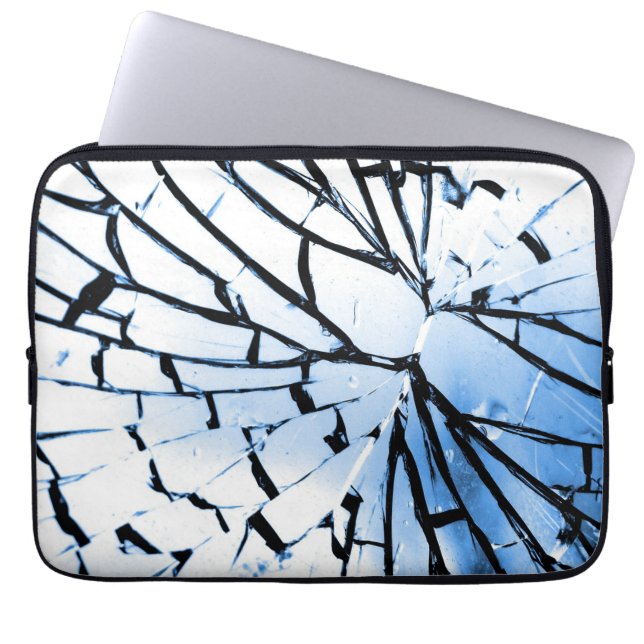 壊れた窓 ラップトップスリーブ (正面)