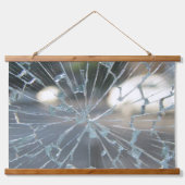 壊れた窓 吊り下げ型タペストリー (正面)