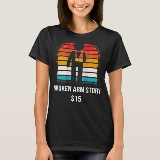 壊れた腕の物語15 BACKPRINT壊れた骨1 Tシャツ (正面)