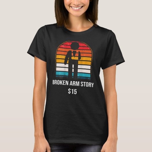 壊れた腕の物語15 BACKPRINT壊れた骨1 Tシャツ (正面)