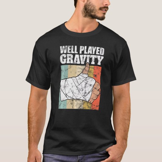 壊れた腕の遊重力 Tシャツ (正面)