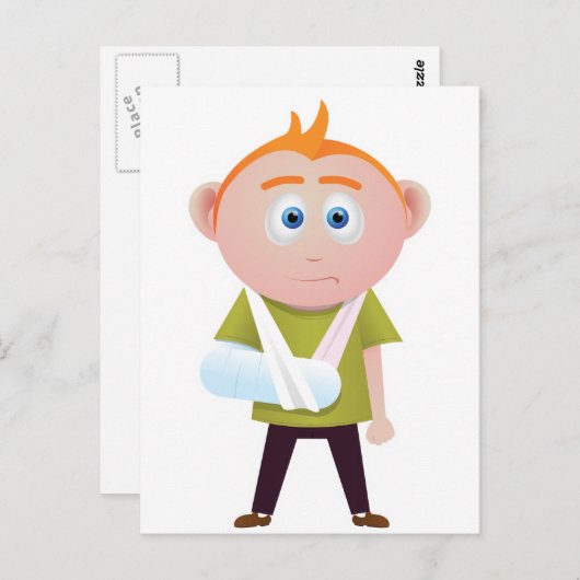 壊れた腕 ポストカード (正面/裏面)