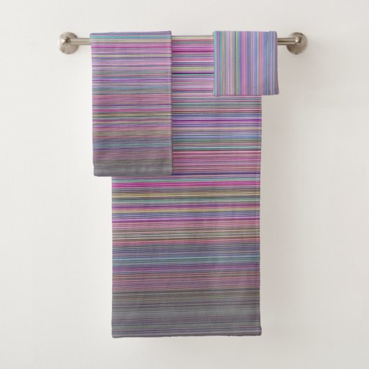 壊れた薄型テレビの虹のライン バスタオルセット (インサイチュ)