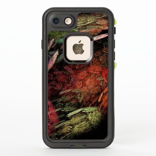 壊れた虹の回転ブラシストローク LifeProof iPhoneケース (裏面)