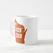 壊れた角のマグのオレンジ コーヒーマグカップ (正面左)