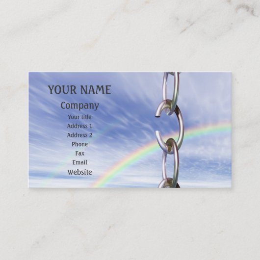 壊れた鎖 名刺 (正面)