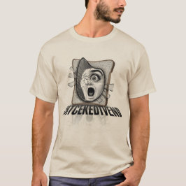 壊れた鏡のトースト ホラーイラスト Tシャツ