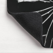 壊れた鏡シャードオンブラック マウスパッド (コーナー)