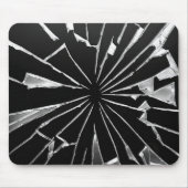 壊れた鏡シャードオンブラック マウスパッド (正面)