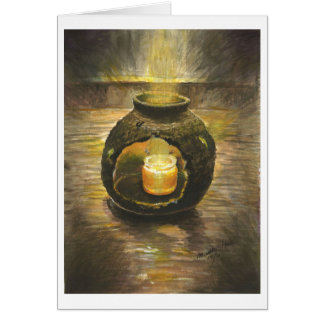 壊れた陶器を通した輝やき