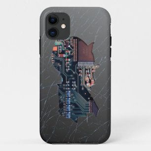 壊れた電子工学 iPhone 11 ケース