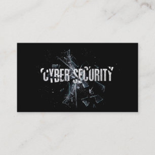 壊れた"サイバー保証"のハッカーカード 名刺