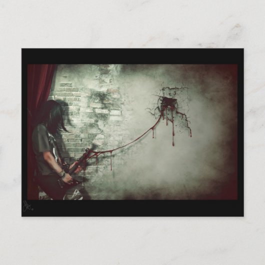 '壊れた' ポストカード (正面)